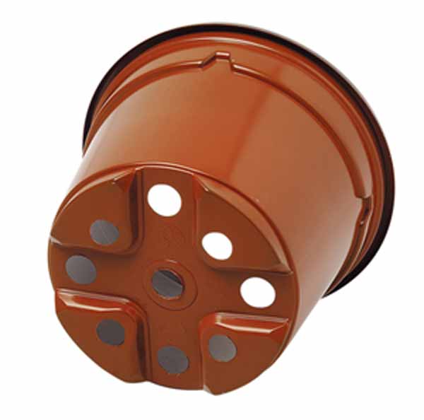 9cm Terracotta Plastic Plant Pots Packs of 50