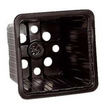 7cm Square Black Plastic Plant Pots Packs of 50